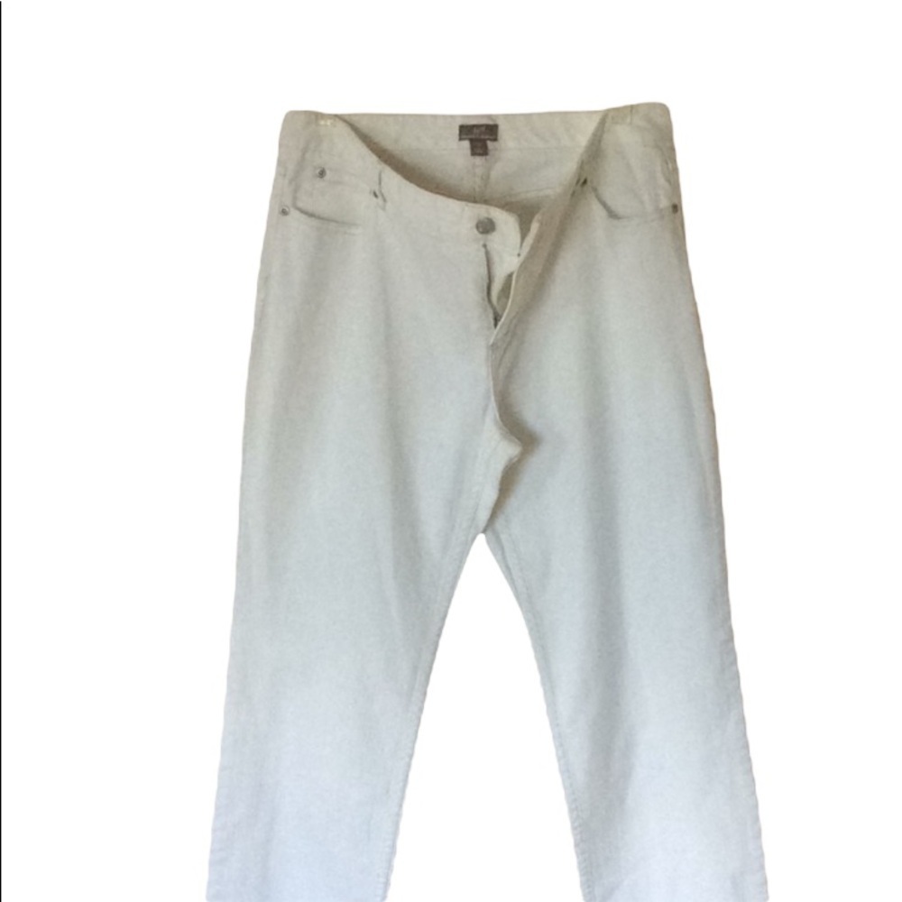 New no tag J.Jill white stretch jeans size 10